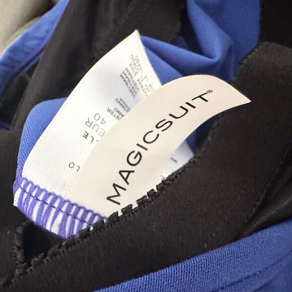 Magicsuit Cobalt Blue Rita Ruffle Tankini Swim Top 6006044 Size 10 Beach Pool - Picture 8 of 8